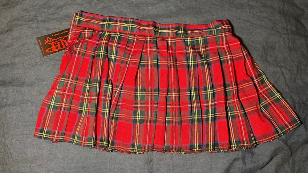 NWT Tripp NYC Red Plaid Tennis Mini Skirt Size Small
